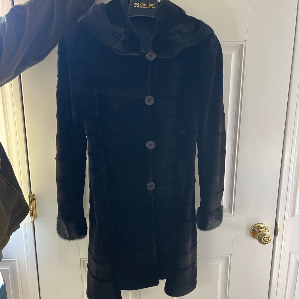 Women’s small mink coat maxamillion at Bloomingdale’s